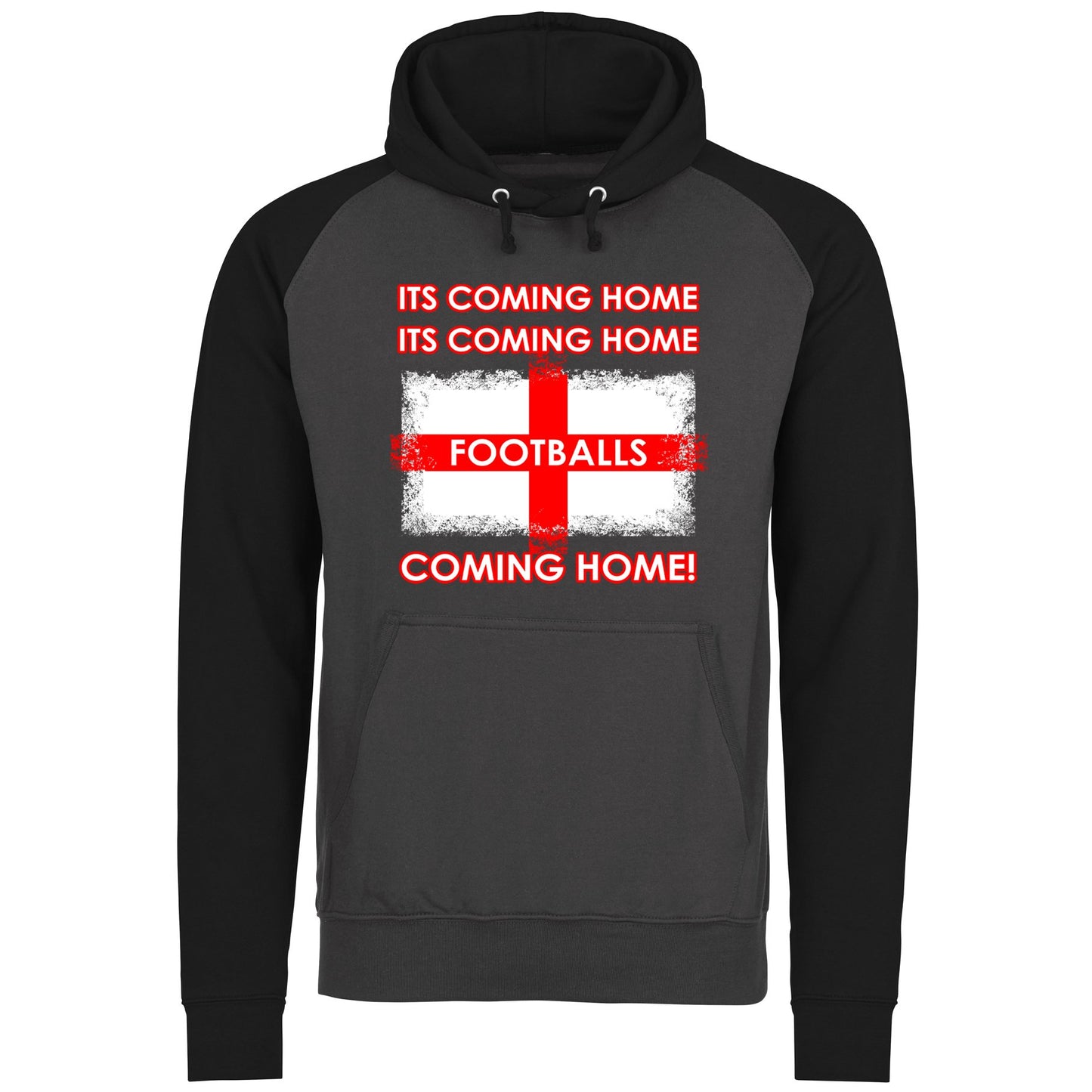 Footballs Coming Home England Supporter Baseball Hoodie