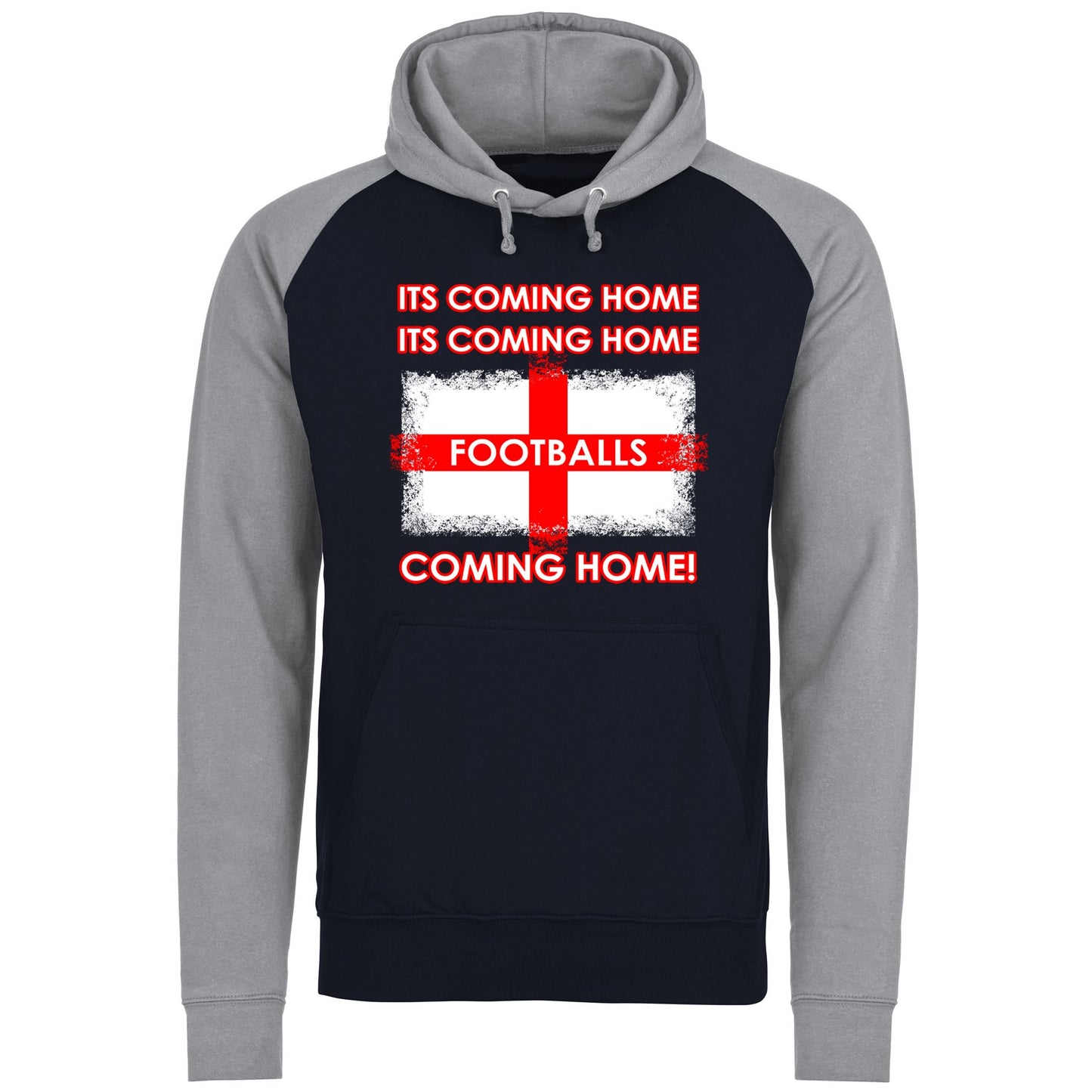 Footballs Coming Home England Supporter Baseball Hoodie