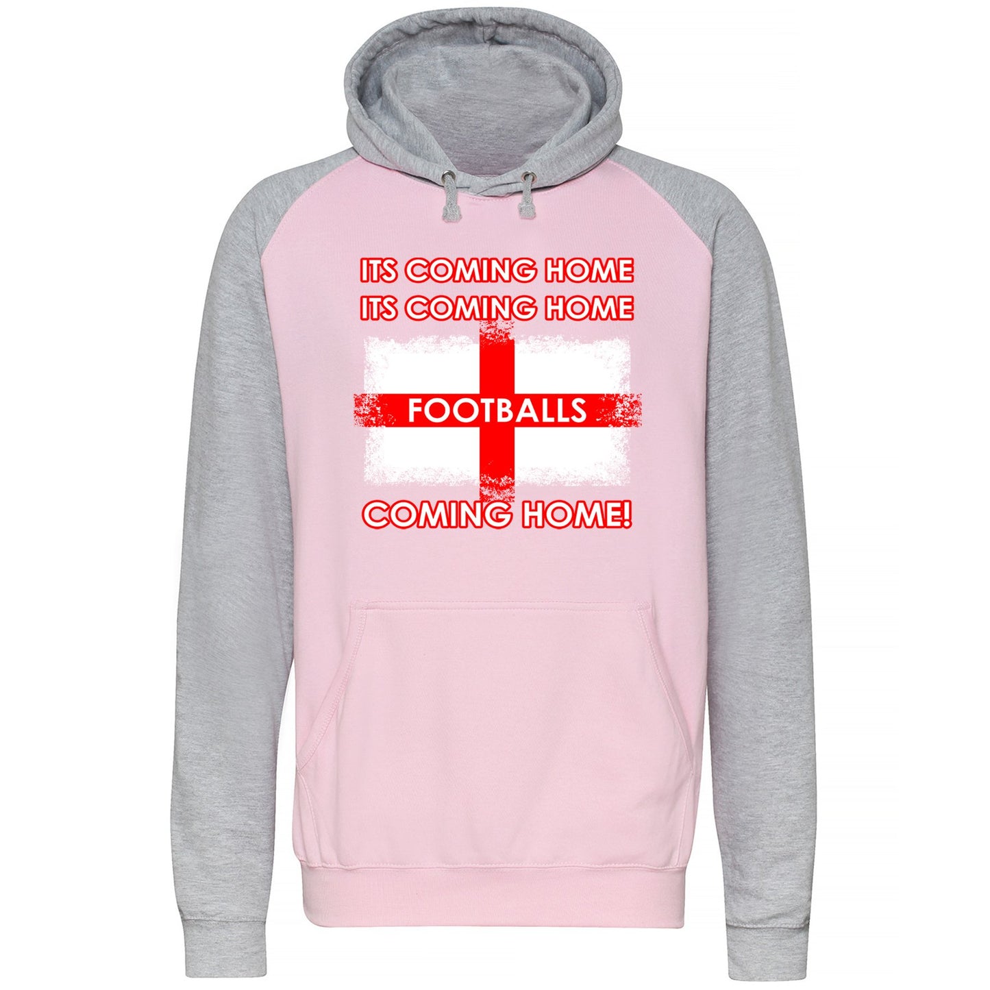 Footballs Coming Home England Supporter Baseball Hoodie