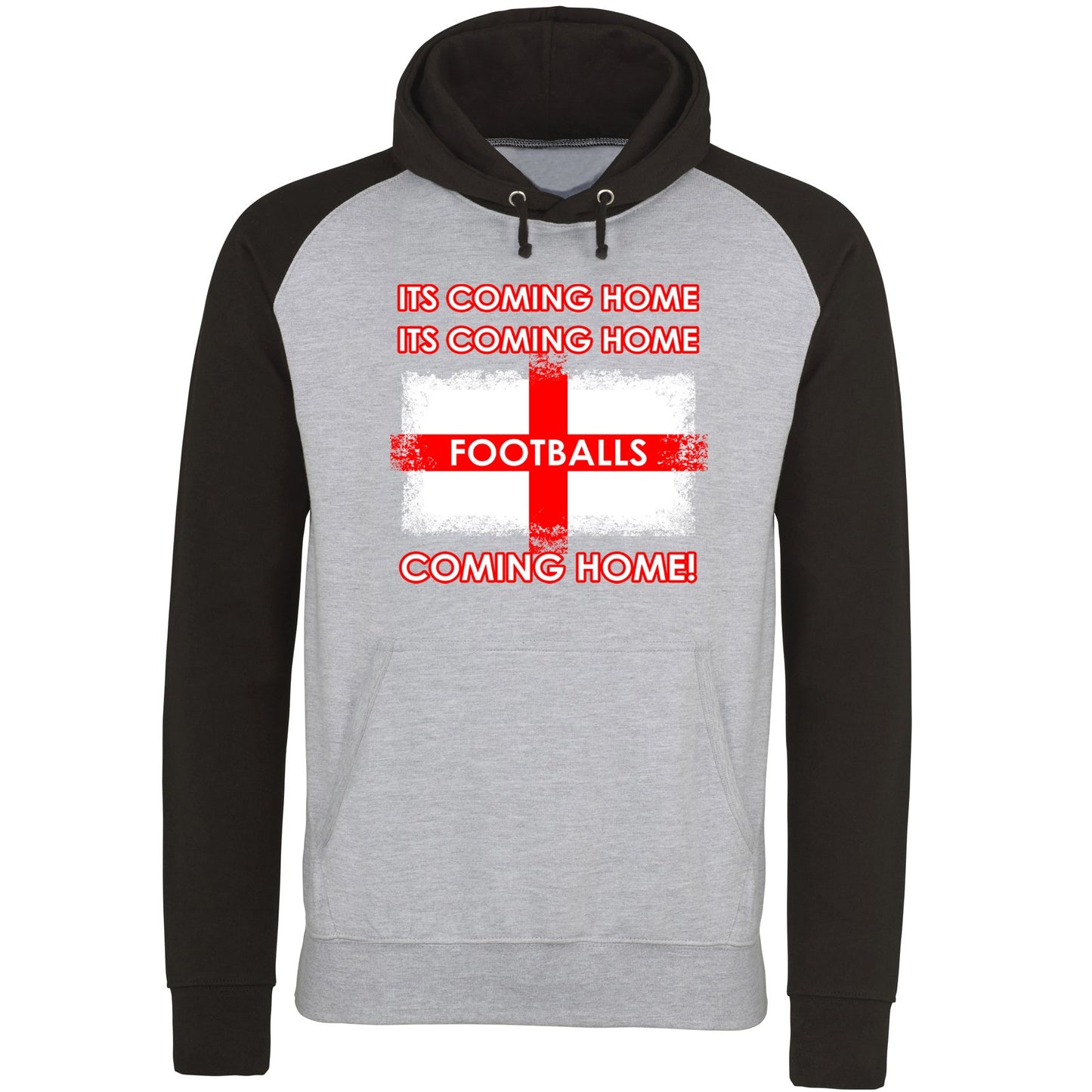 Footballs Coming Home England Supporter Baseball Hoodie