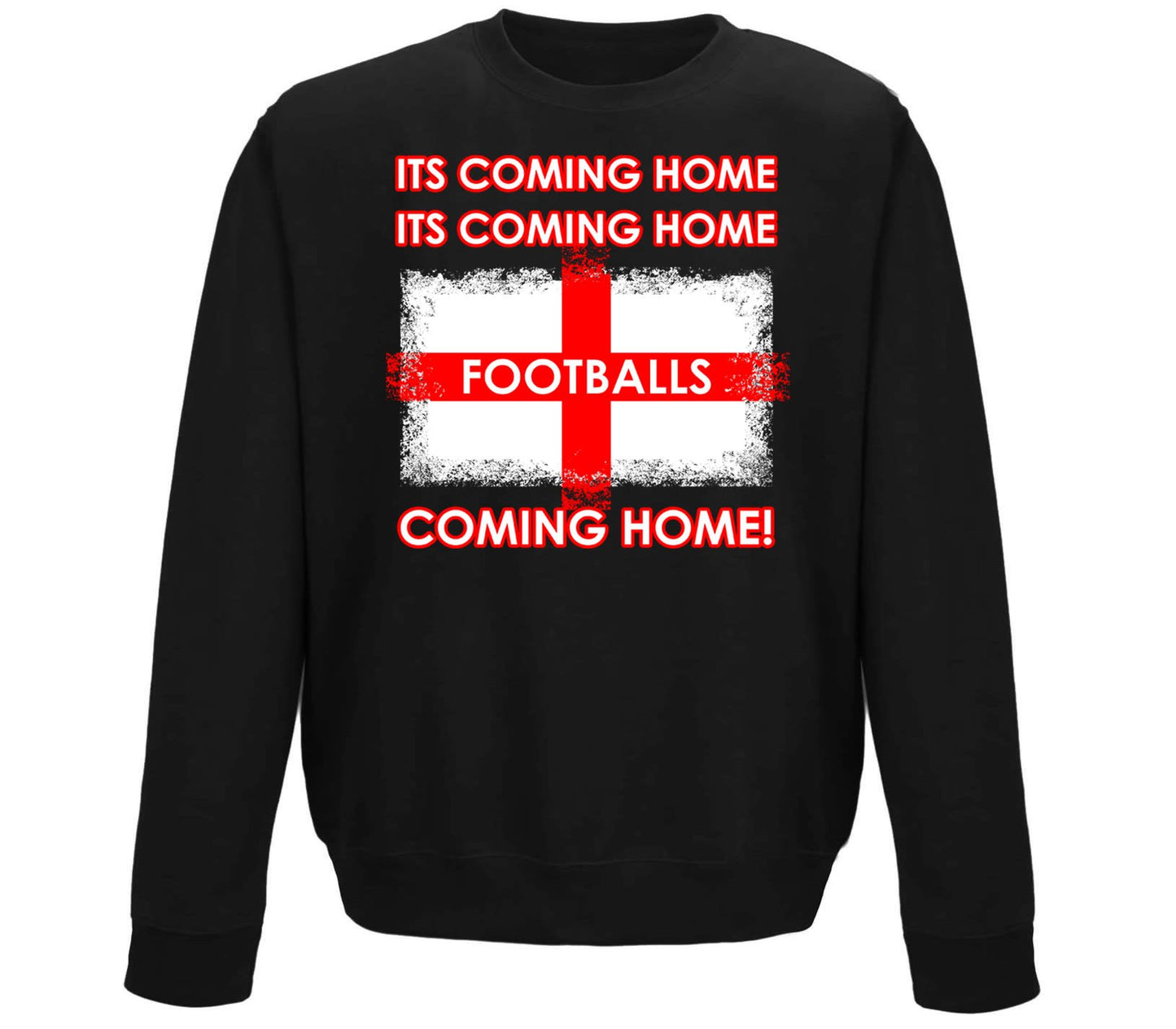 Footballs Coming Home England Supporter Childrens Sweatshirt