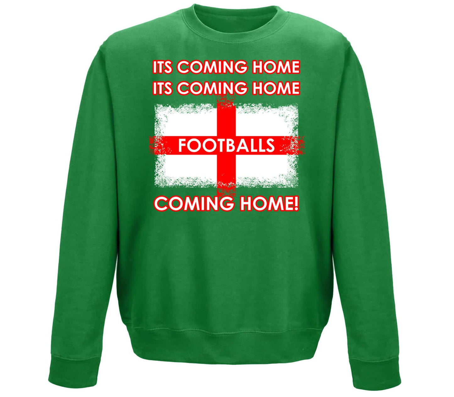 Footballs Coming Home England Supporter Childrens Sweatshirt