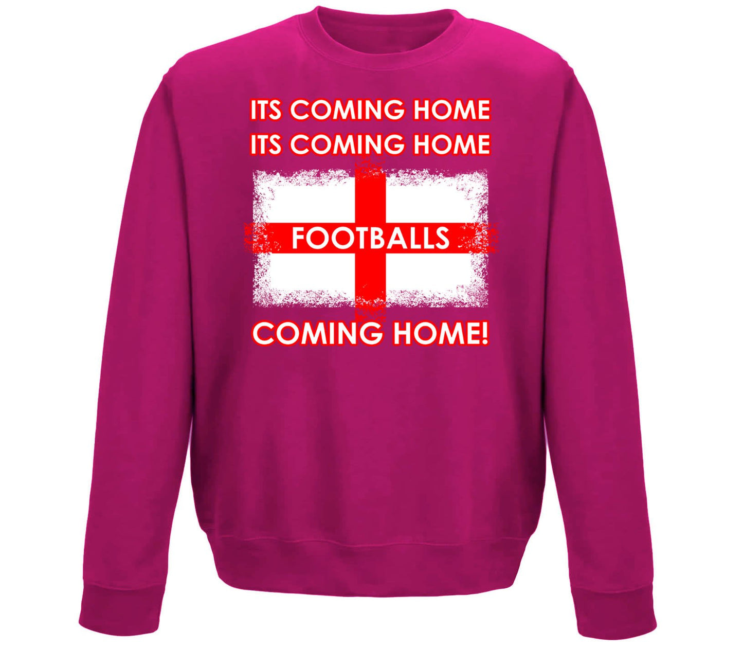 Footballs Coming Home England Supporter Childrens Sweatshirt