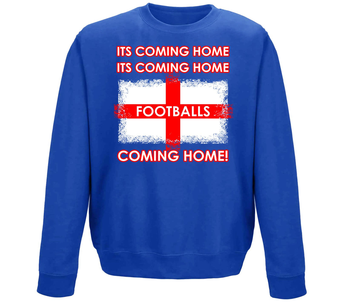 Footballs Coming Home England Supporter Childrens Sweatshirt