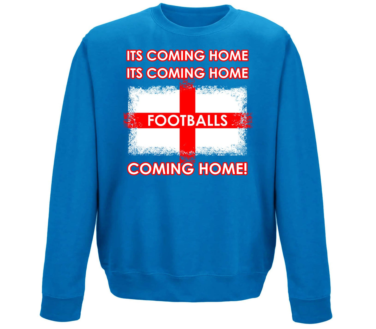 Footballs Coming Home England Supporter Childrens Sweatshirt