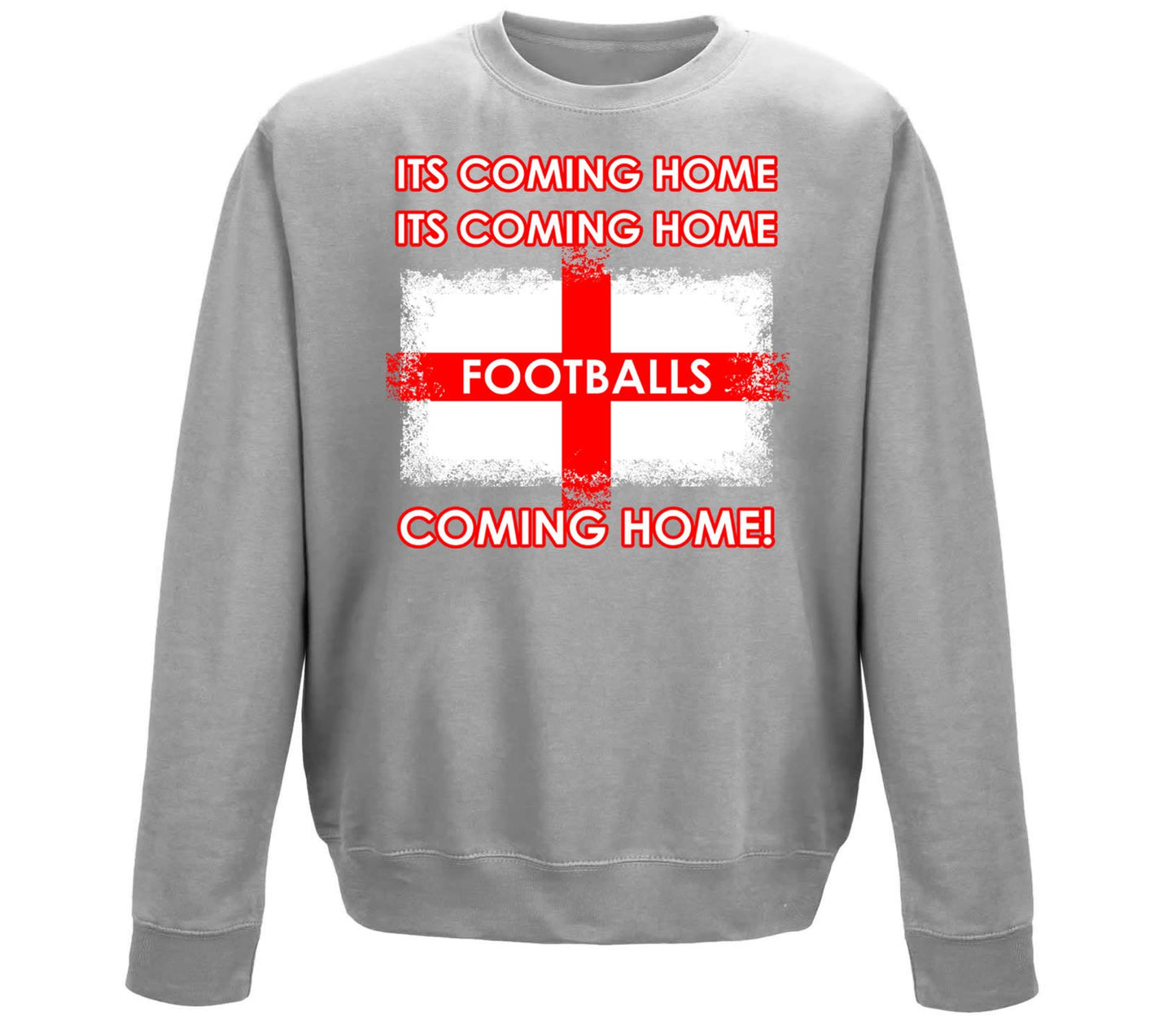 Footballs Coming Home England Supporter Childrens Sweatshirt