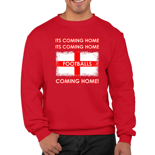 Footballs Coming Home England Supporter Mens Sweatshirt