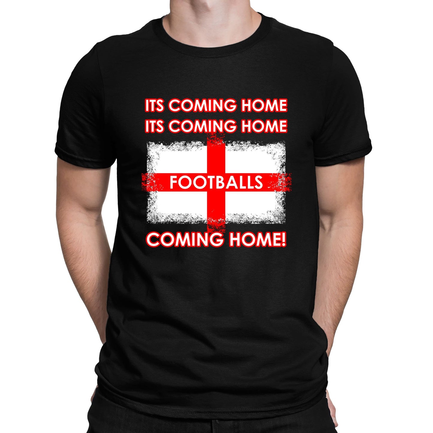 Footballs Coming Home England Supporter Mens T-shirt