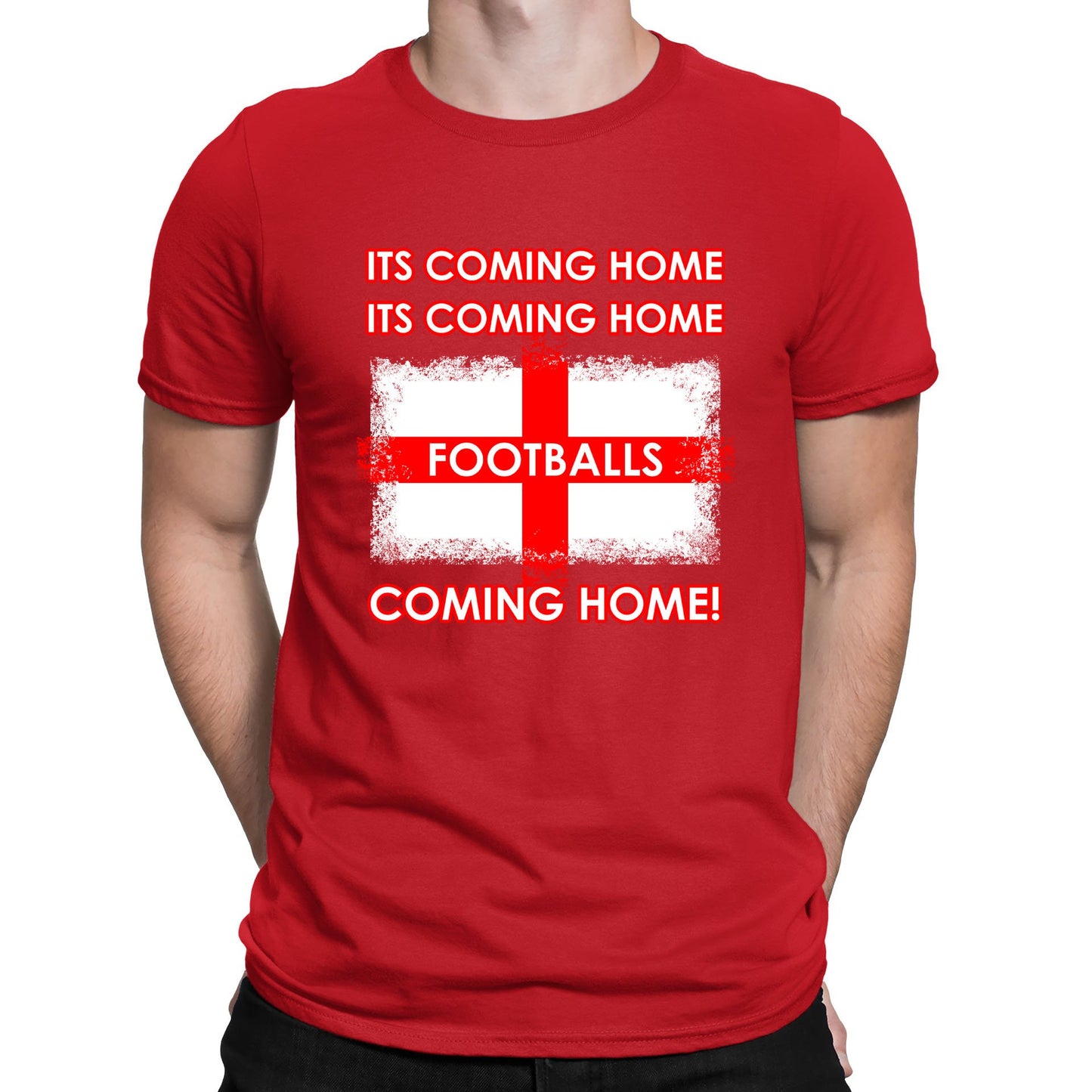 Footballs Coming Home England Supporter Mens T-shirt