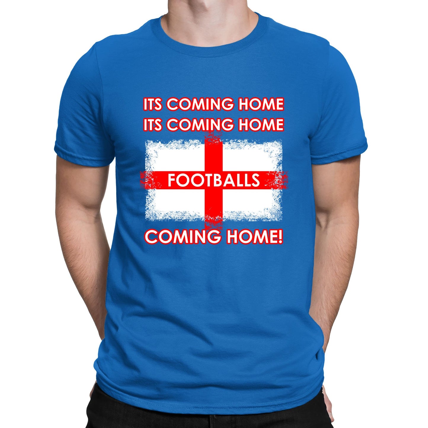 Footballs Coming Home England Supporter Mens T-shirt