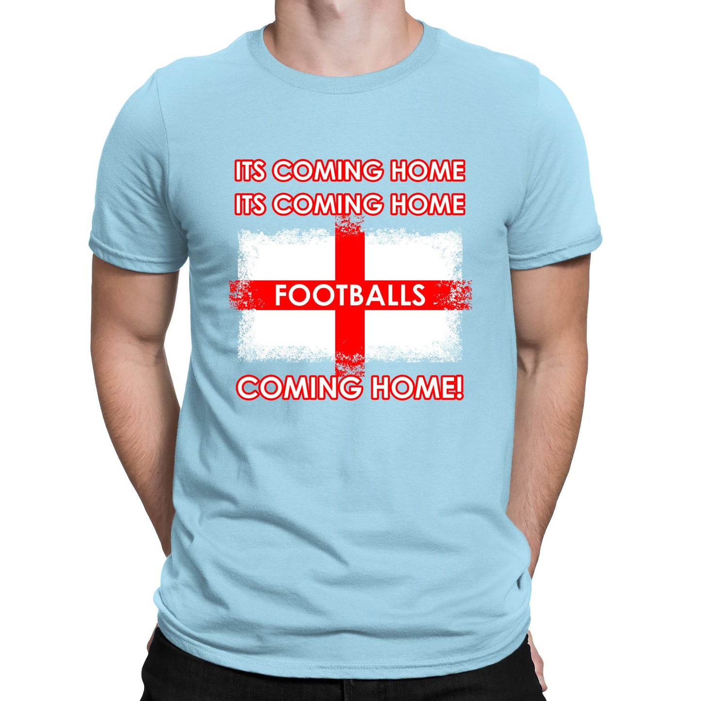 Footballs Coming Home England Supporter Mens T-shirt