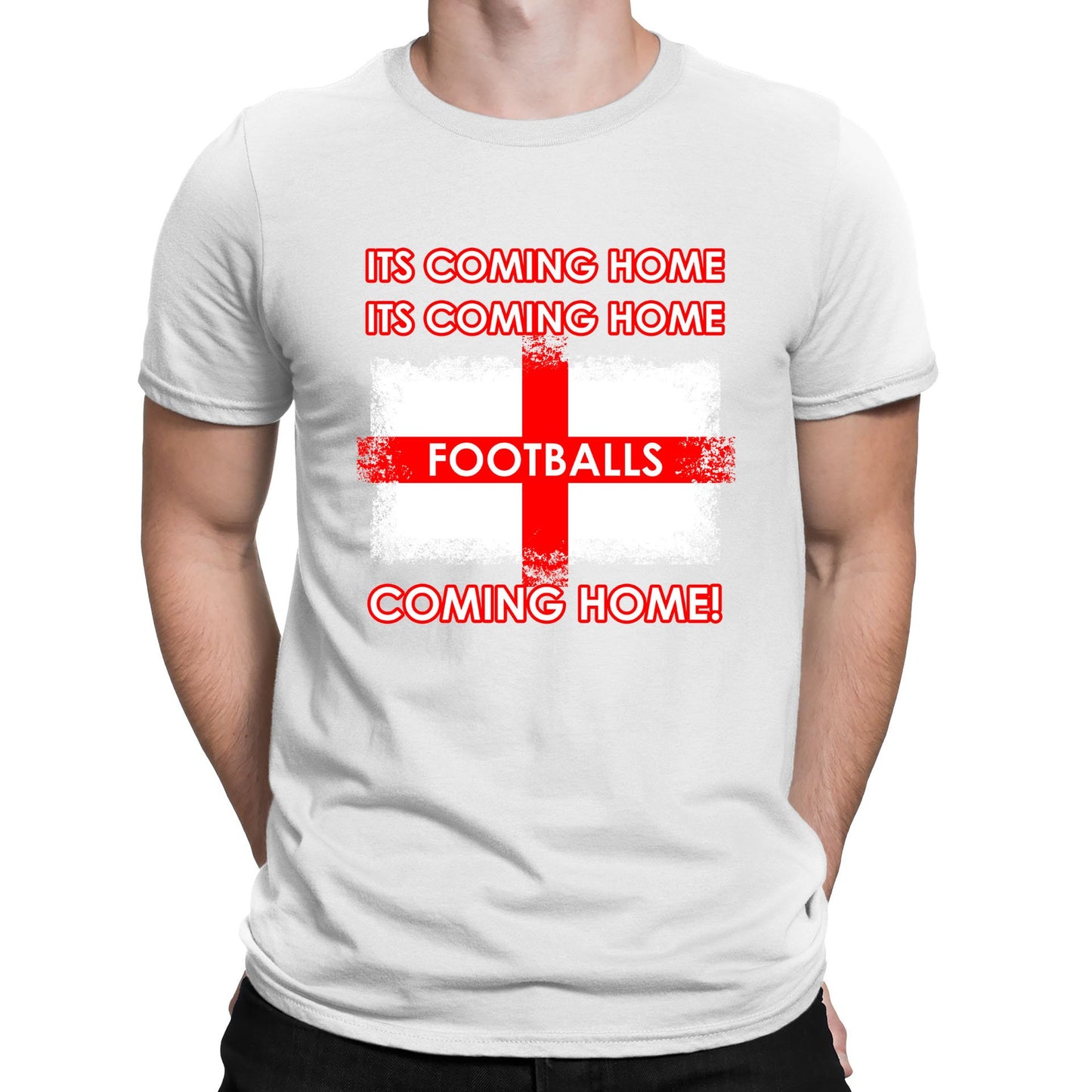 Footballs Coming Home England Supporter Mens T-shirt