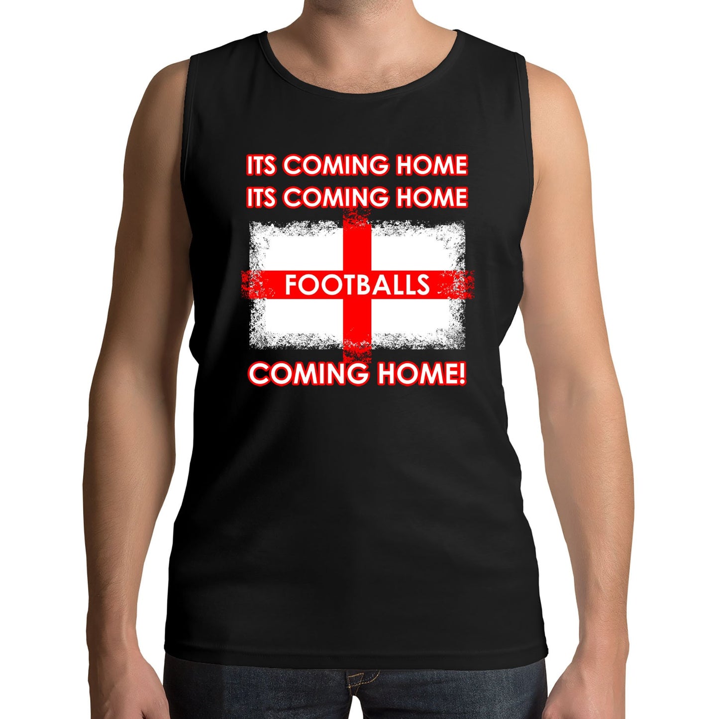 Footballs Coming Home England Supporter Mens Vest