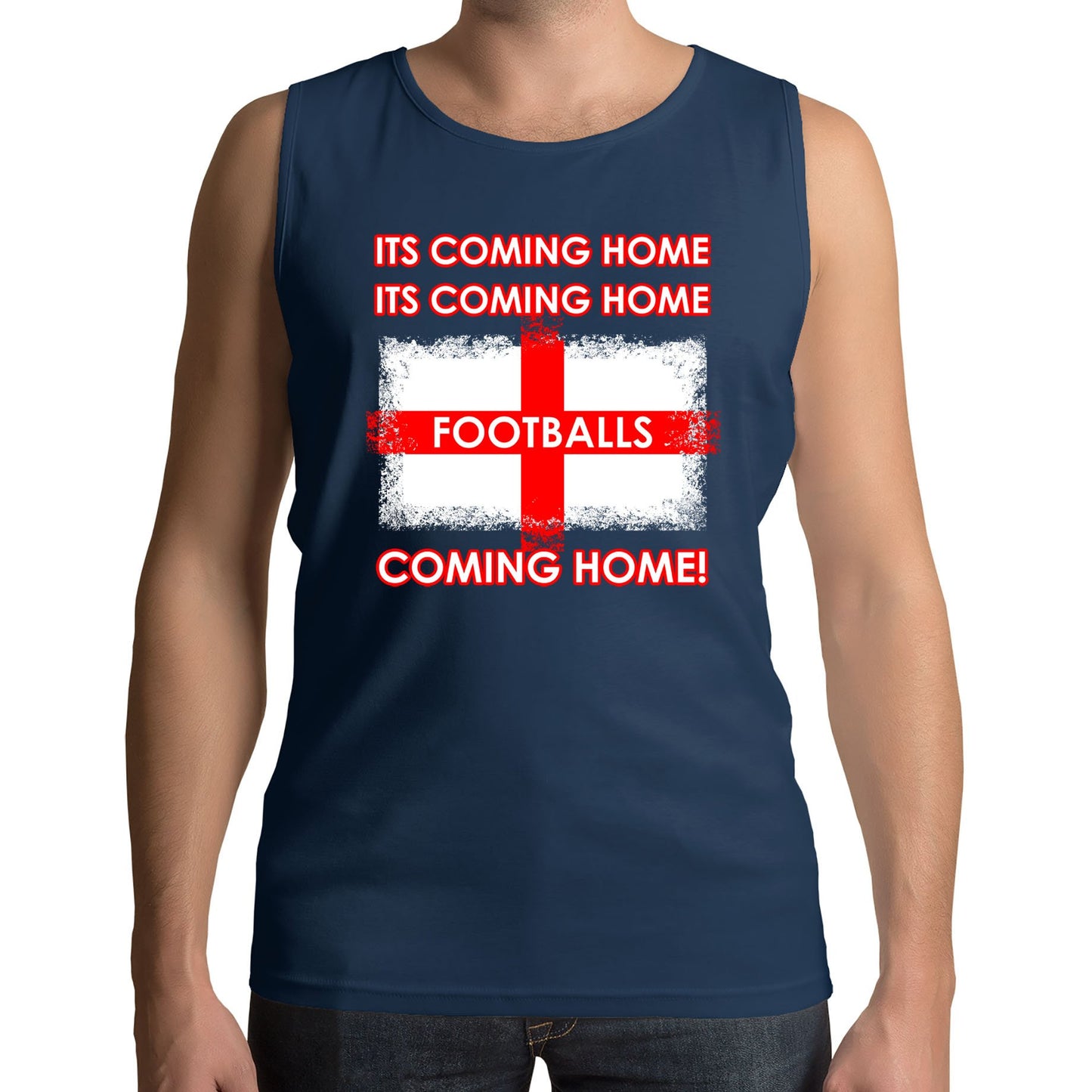 Footballs Coming Home England Supporter Mens Vest