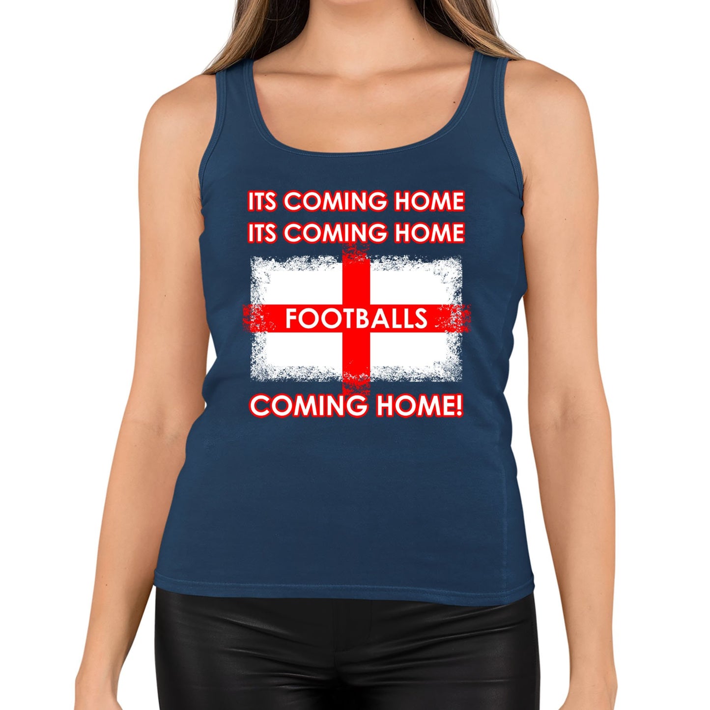 Footballs Coming Home England Supporter Womens Vest