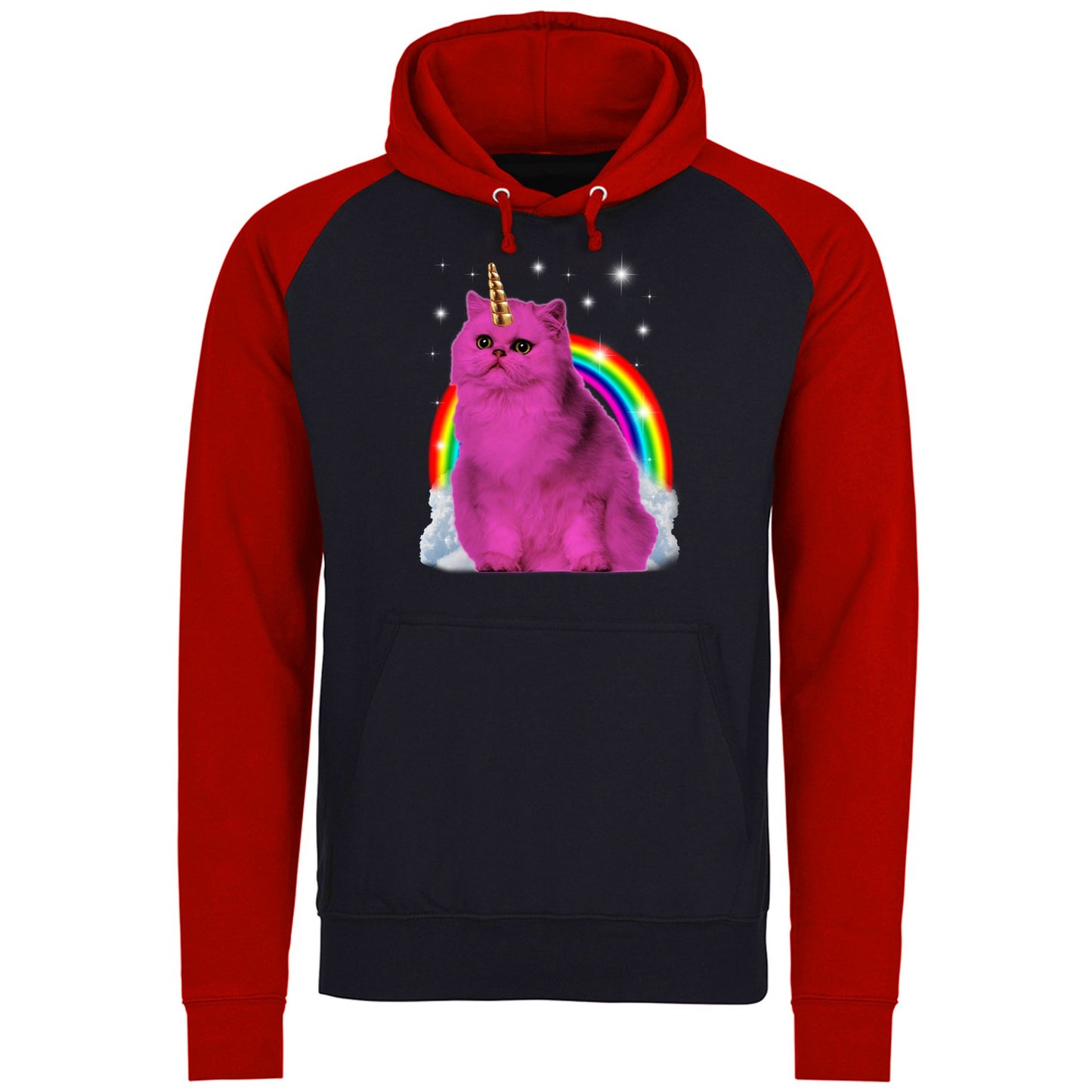 Unicorn Cat Baseball Hoodie