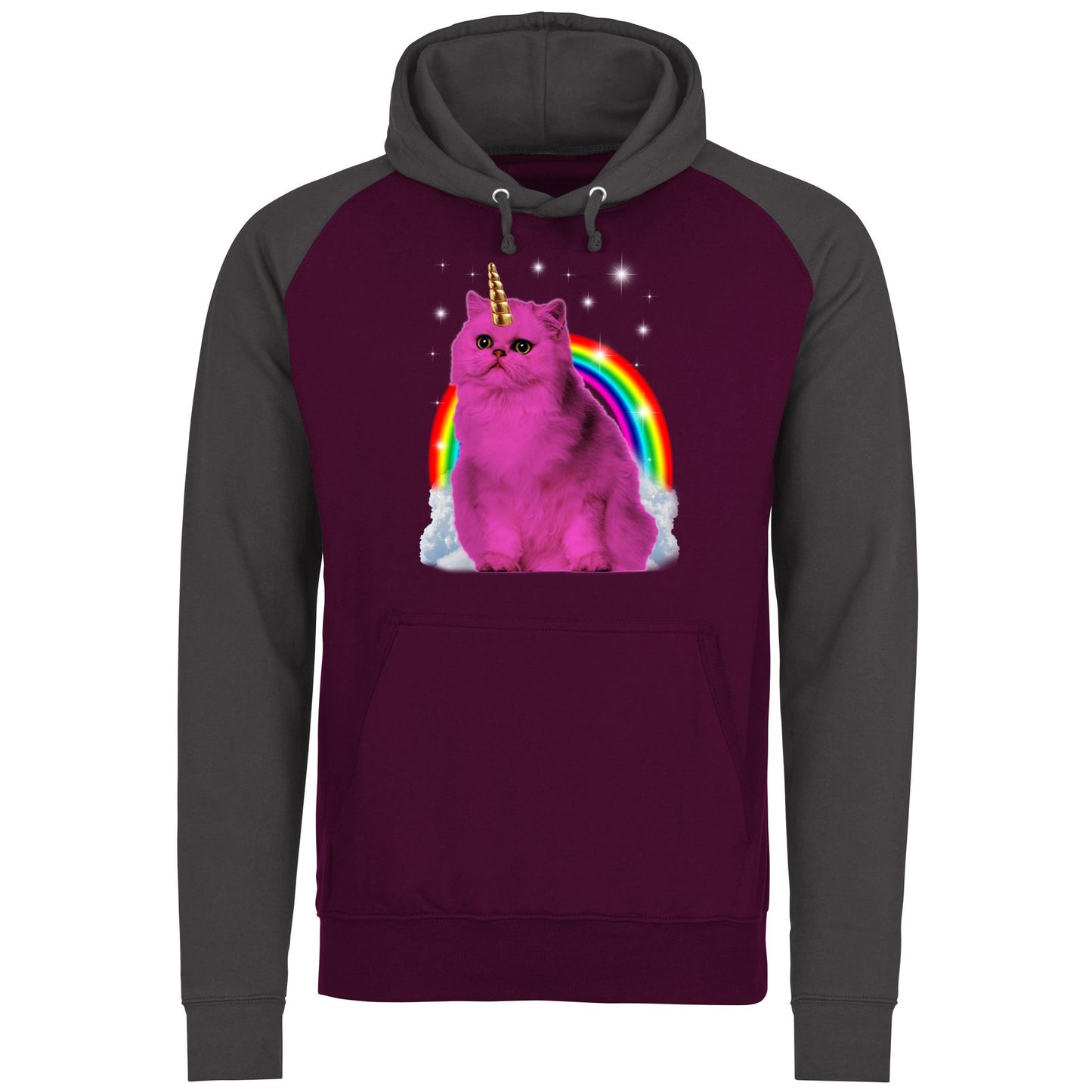 Unicorn Cat Baseball Hoodie