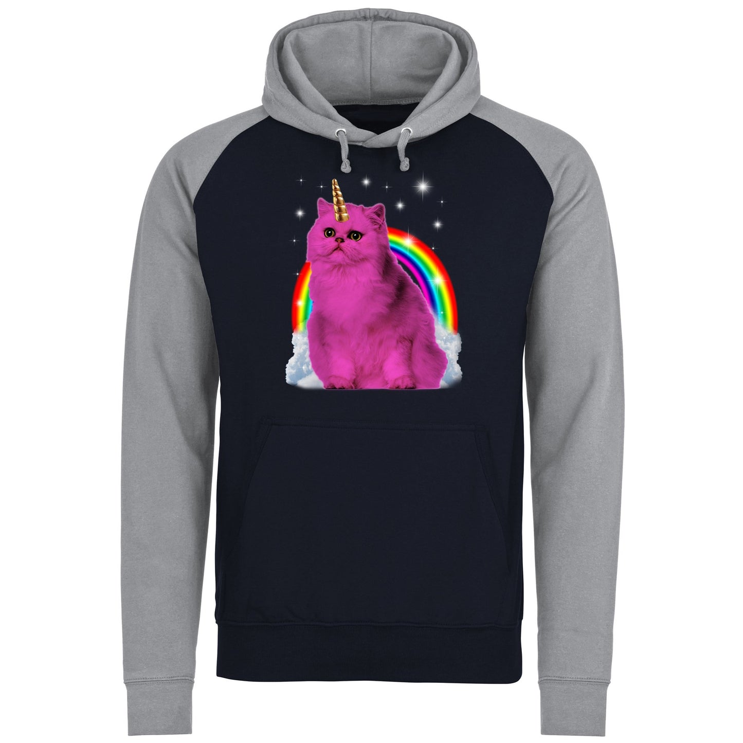 Unicorn Cat Baseball Hoodie