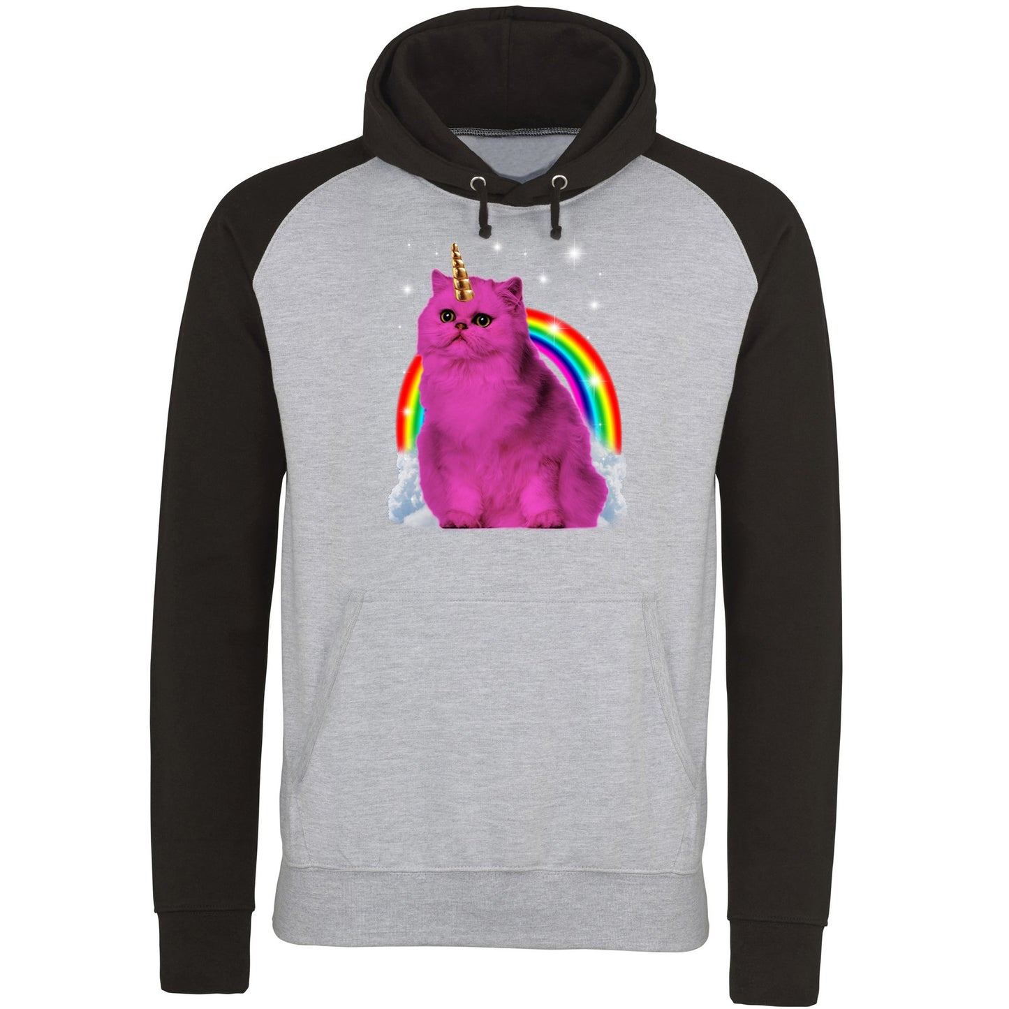 Unicorn Cat Baseball Hoodie