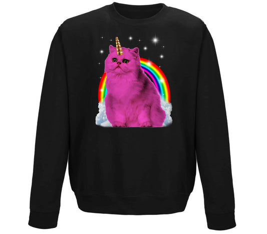 Unicorn Cat Childrens Sweatshirt