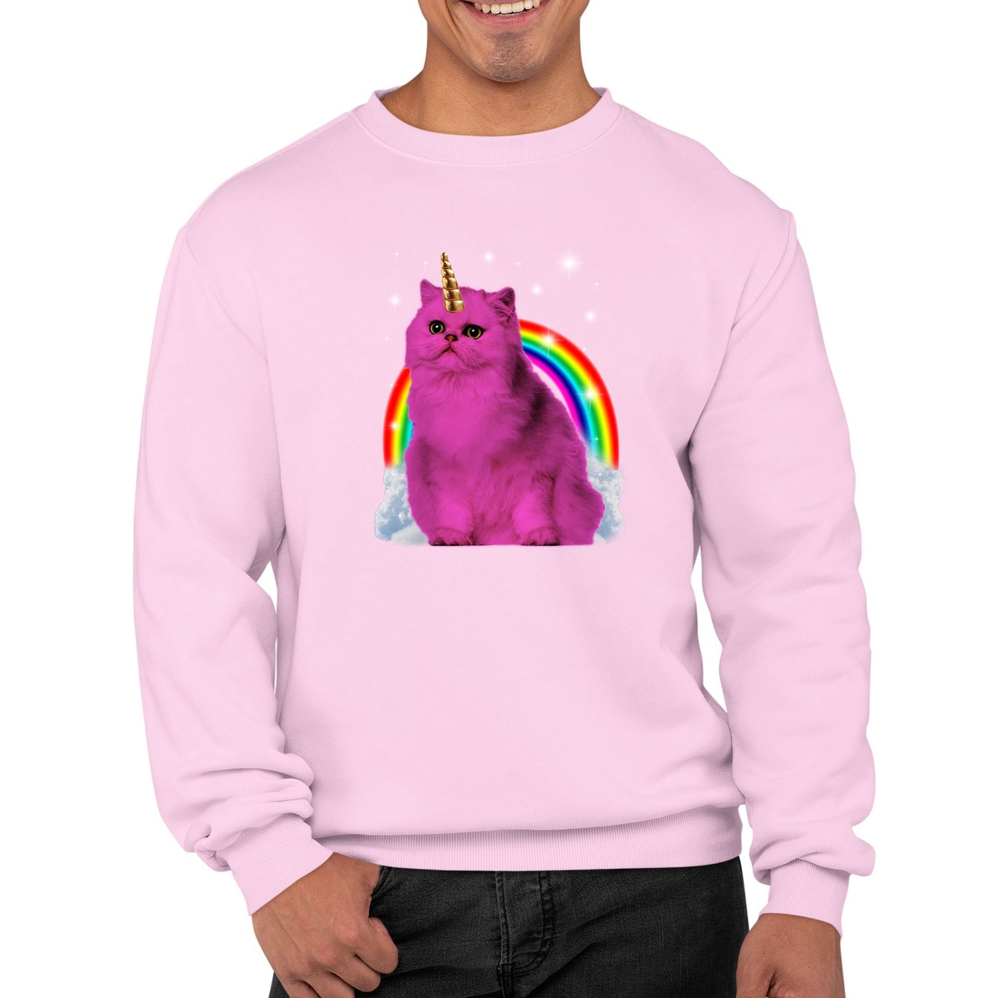 Unicorn Cat Mens Sweatshirt