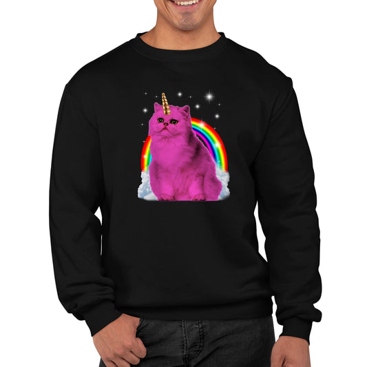 Unicorn Cat Mens Sweatshirt