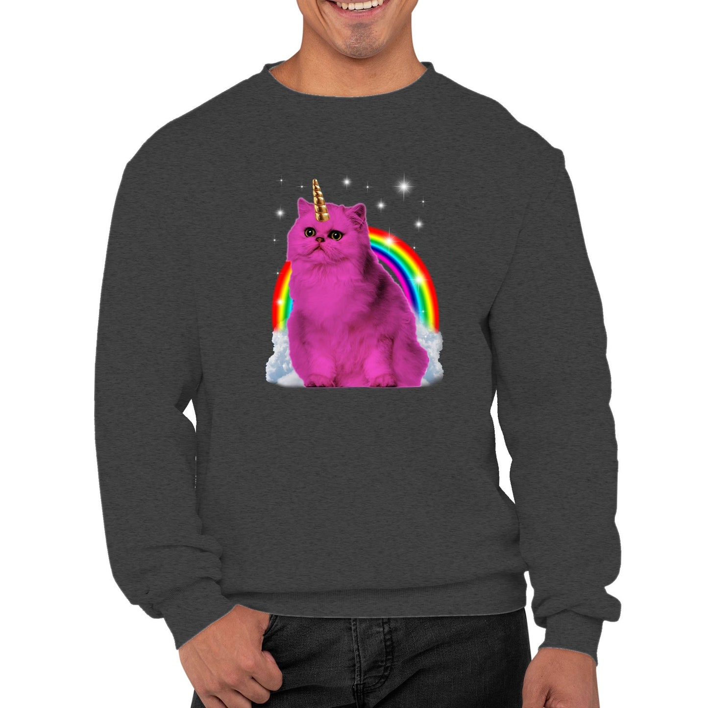 Unicorn Cat Mens Sweatshirt