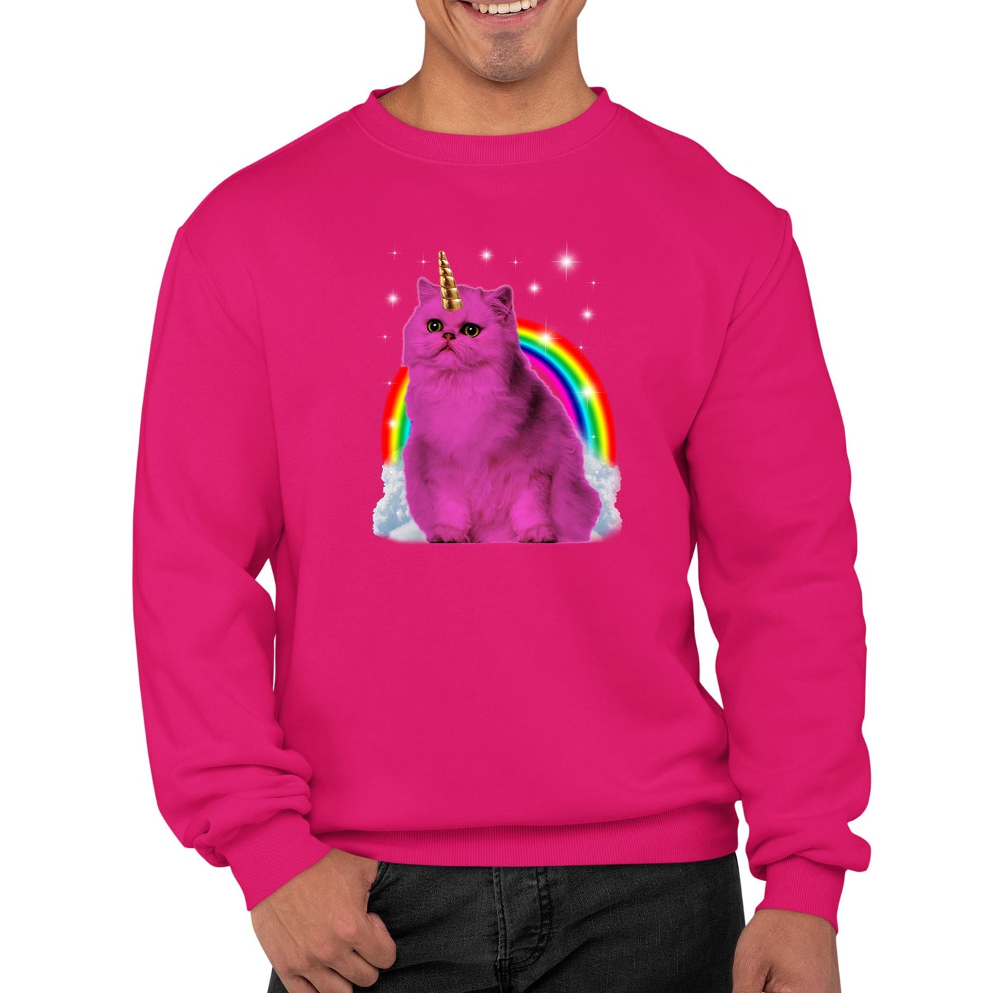 Unicorn Cat Mens Sweatshirt