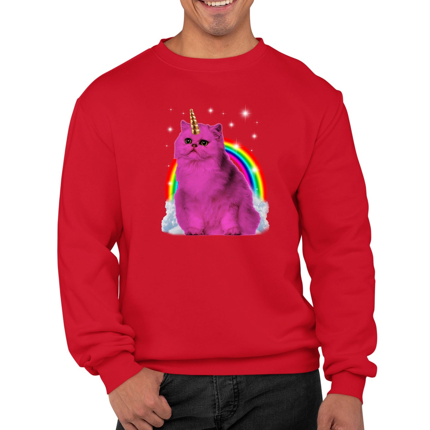 Unicorn Cat Mens Sweatshirt