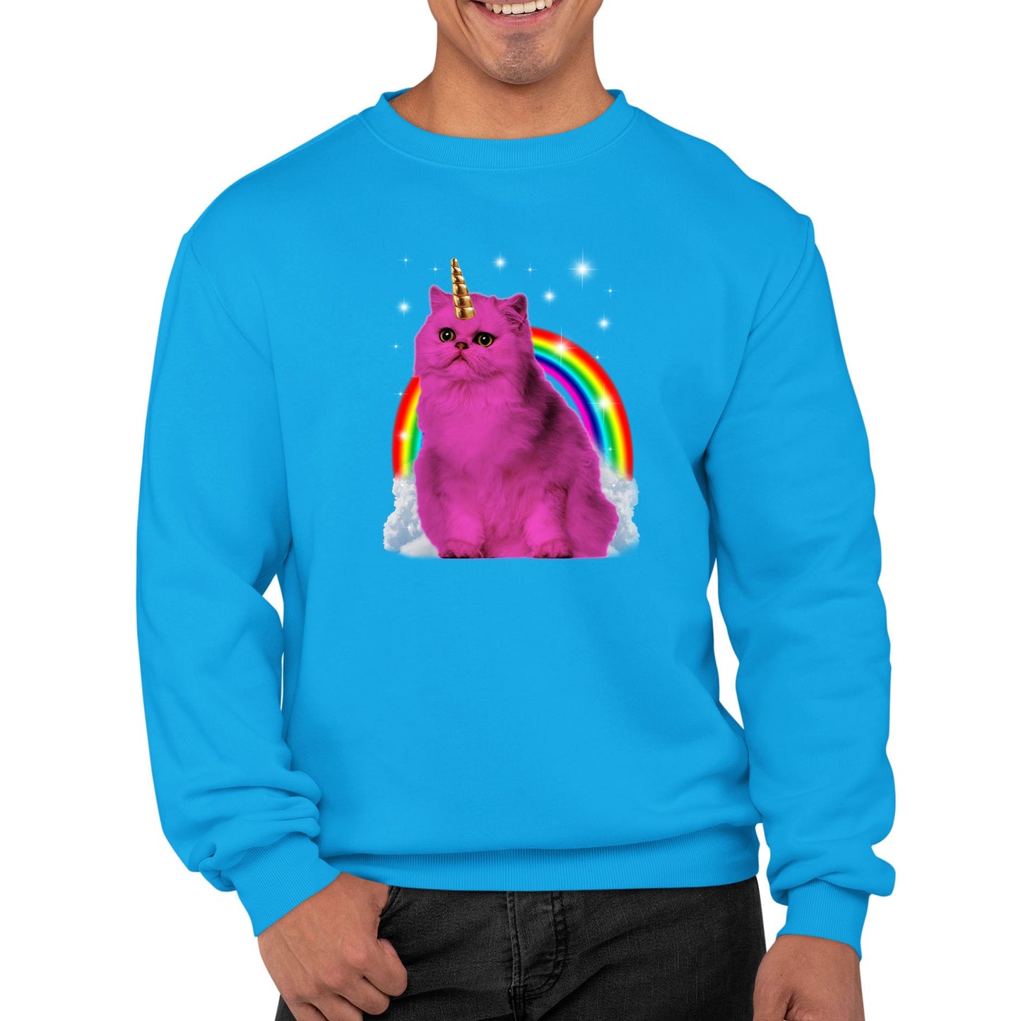 Unicorn Cat Mens Sweatshirt