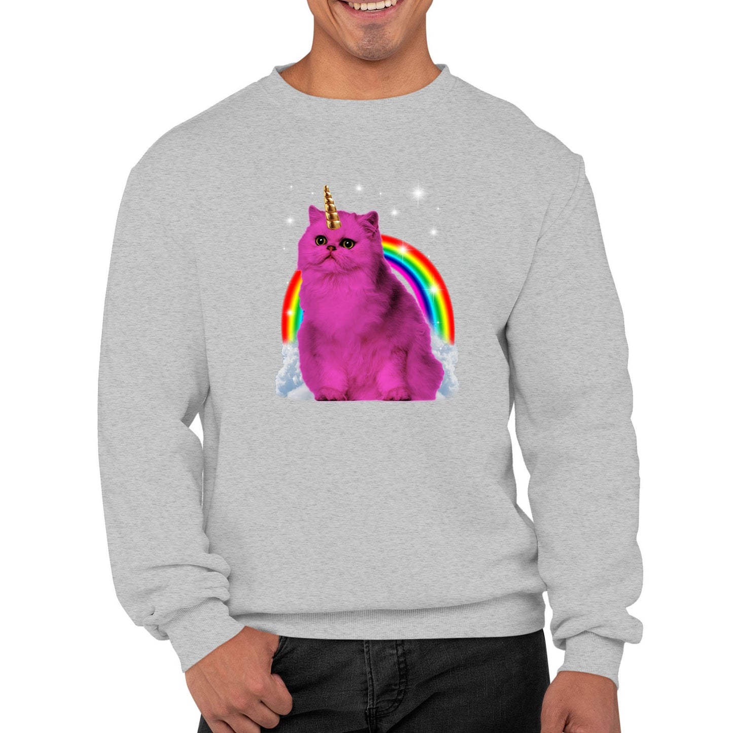 Unicorn Cat Mens Sweatshirt