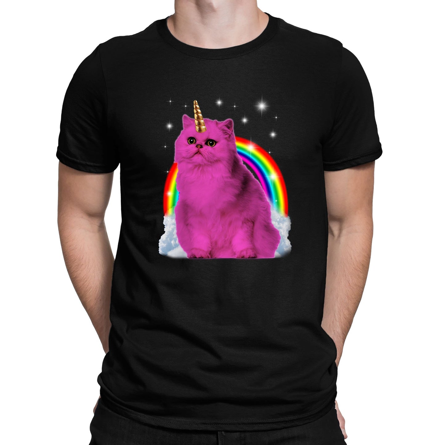 Unicorn Cat Mens T-shirt