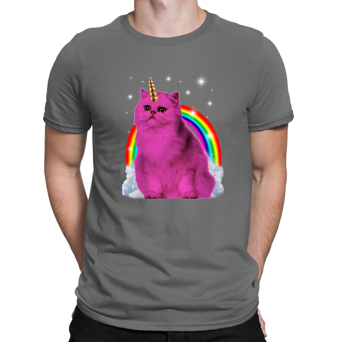 Unicorn Cat Mens T-shirt