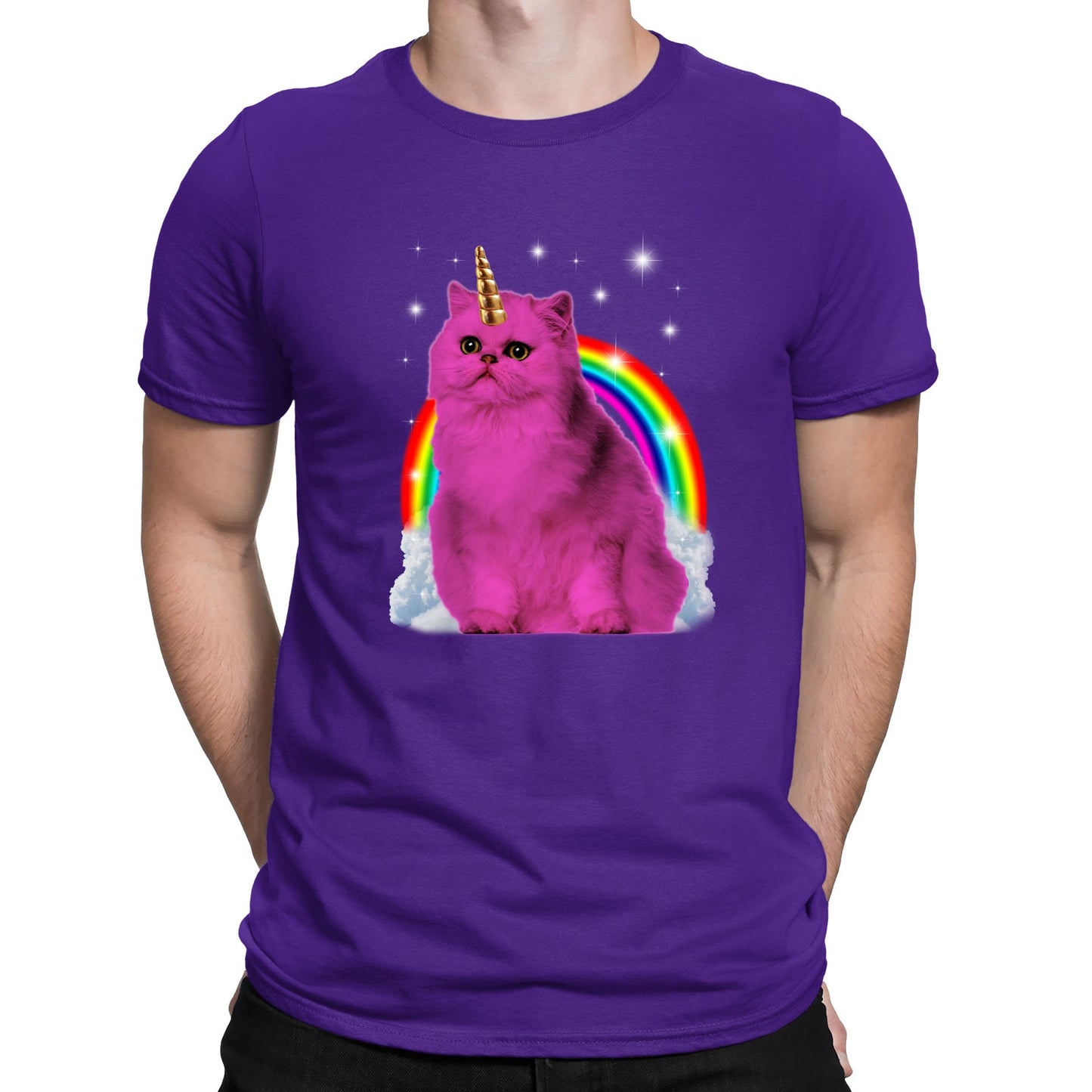 Unicorn Cat Mens T-shirt