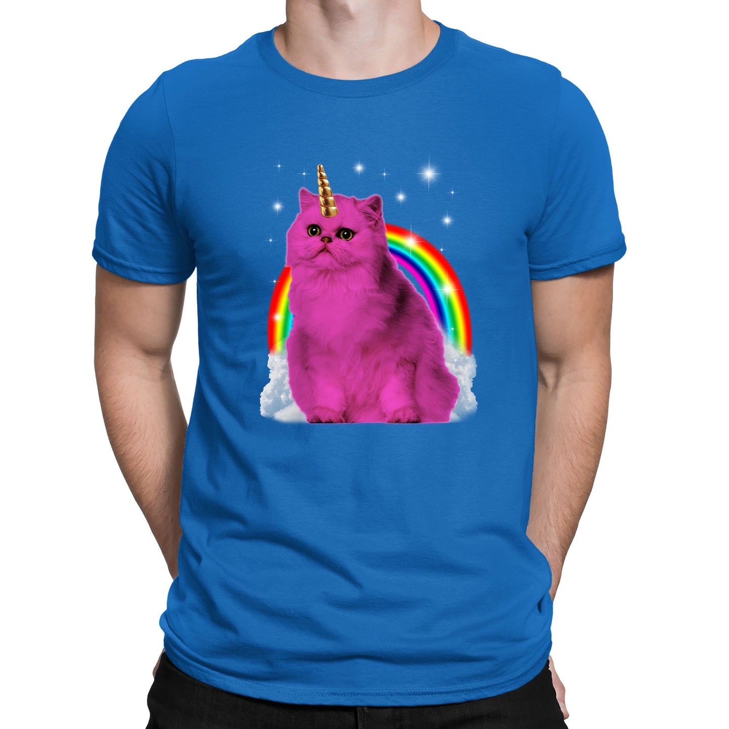 Unicorn Cat Mens T-shirt