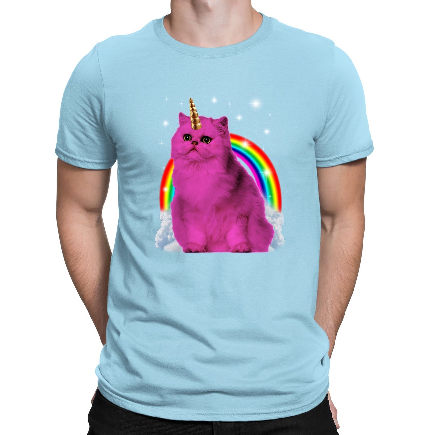 Unicorn Cat Mens T-shirt