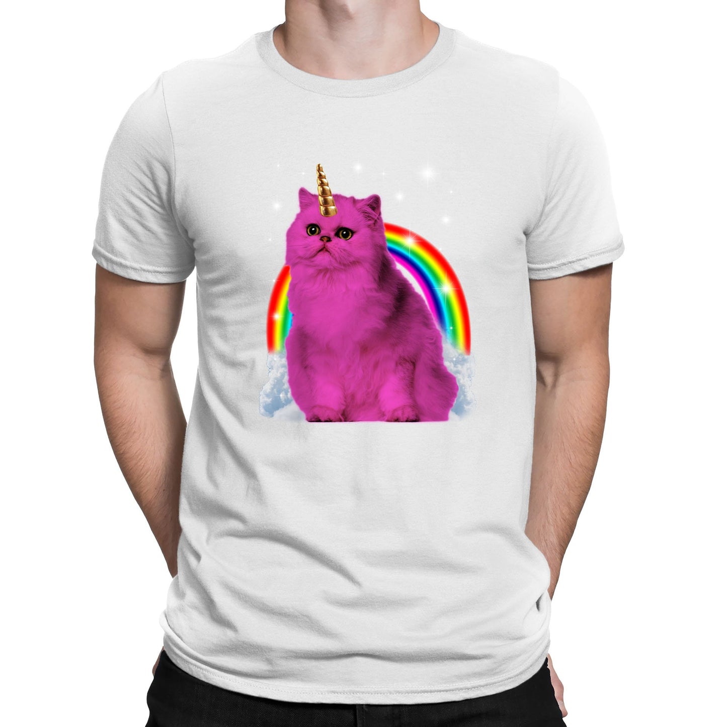 Unicorn Cat Mens T-shirt