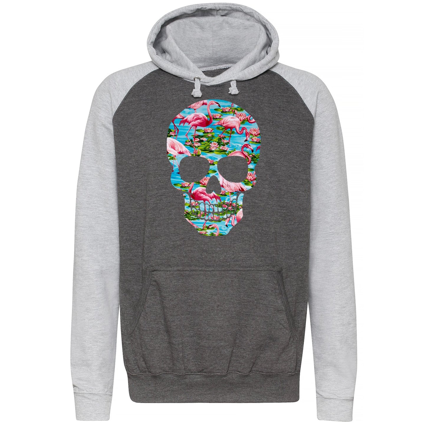 Flamingo Skull Baseball Hoodie