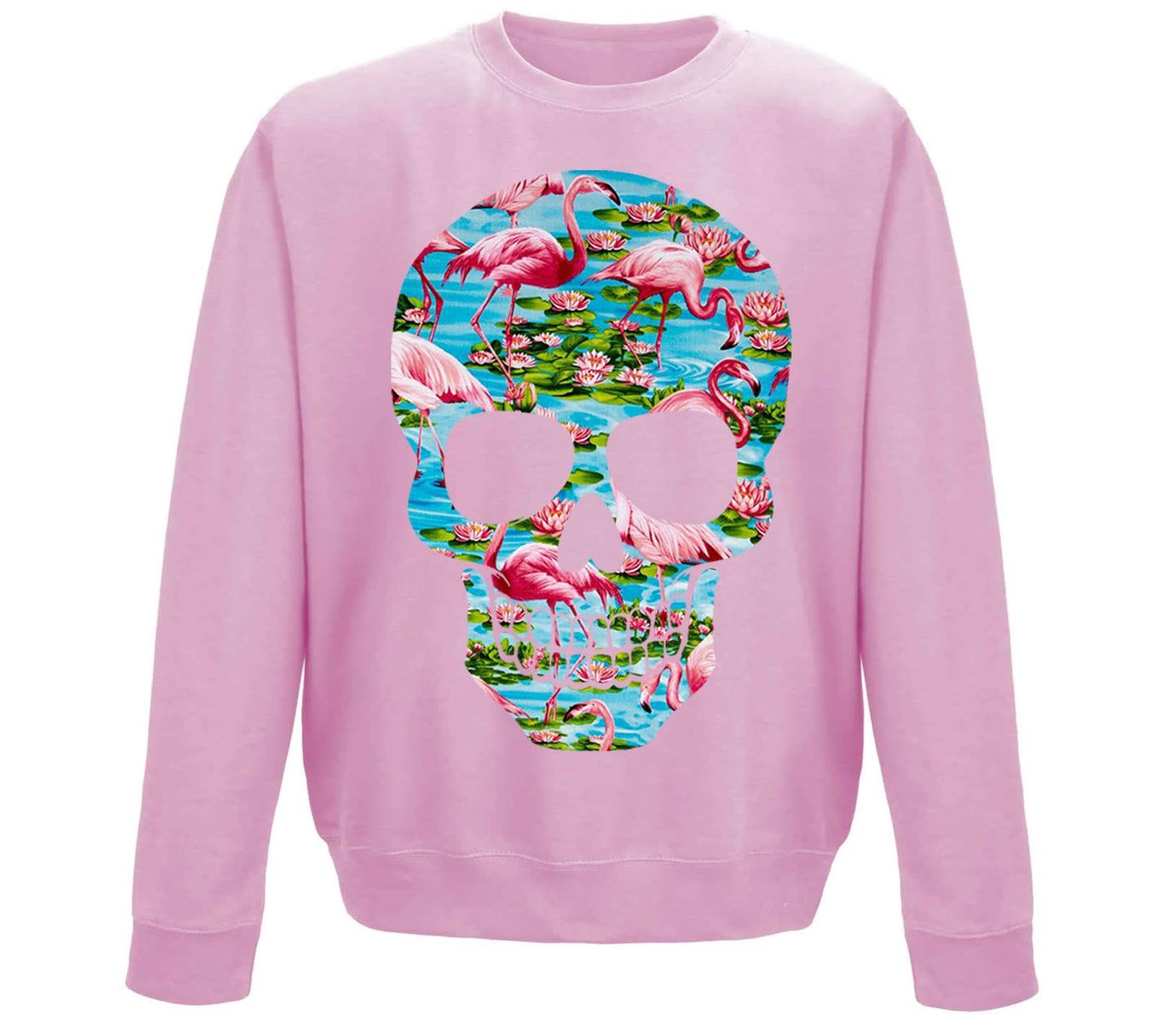 Flamingo Skull Childrens Sweatshirt