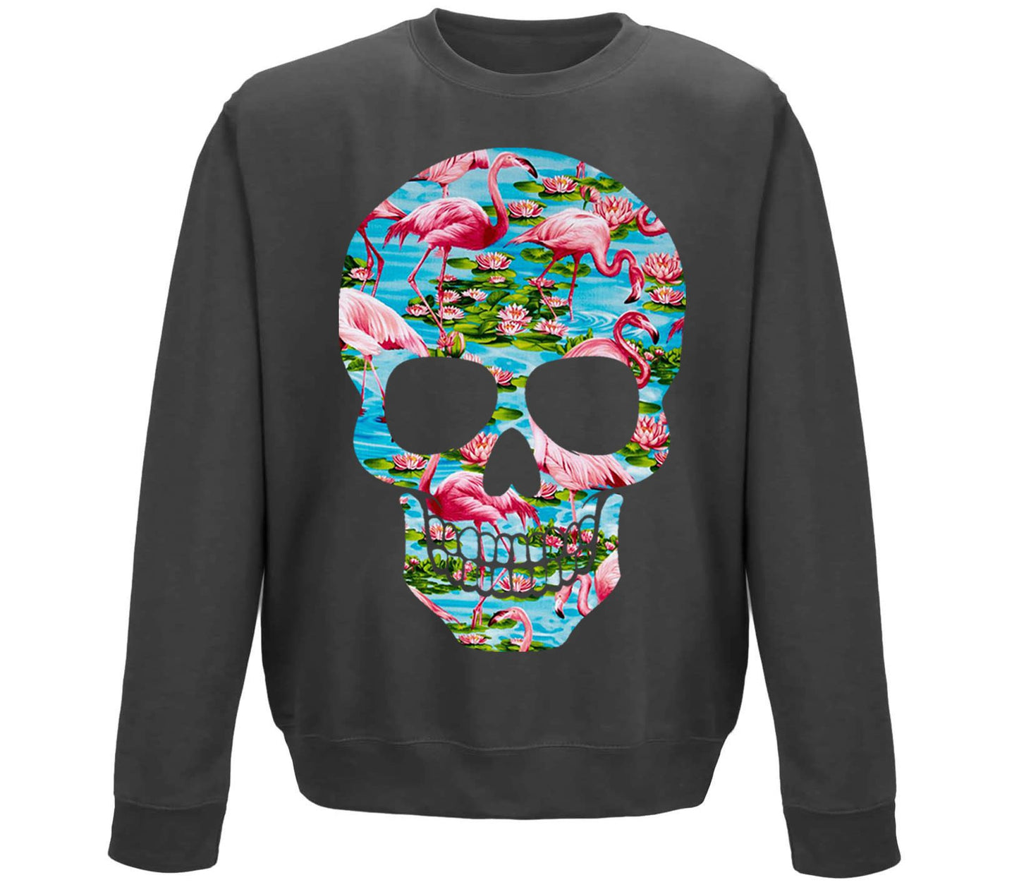 Flamingo Skull Childrens Sweatshirt