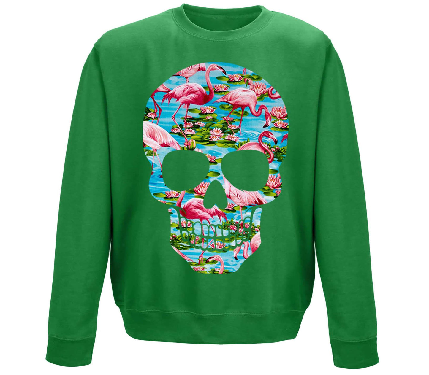 Flamingo Skull Childrens Sweatshirt