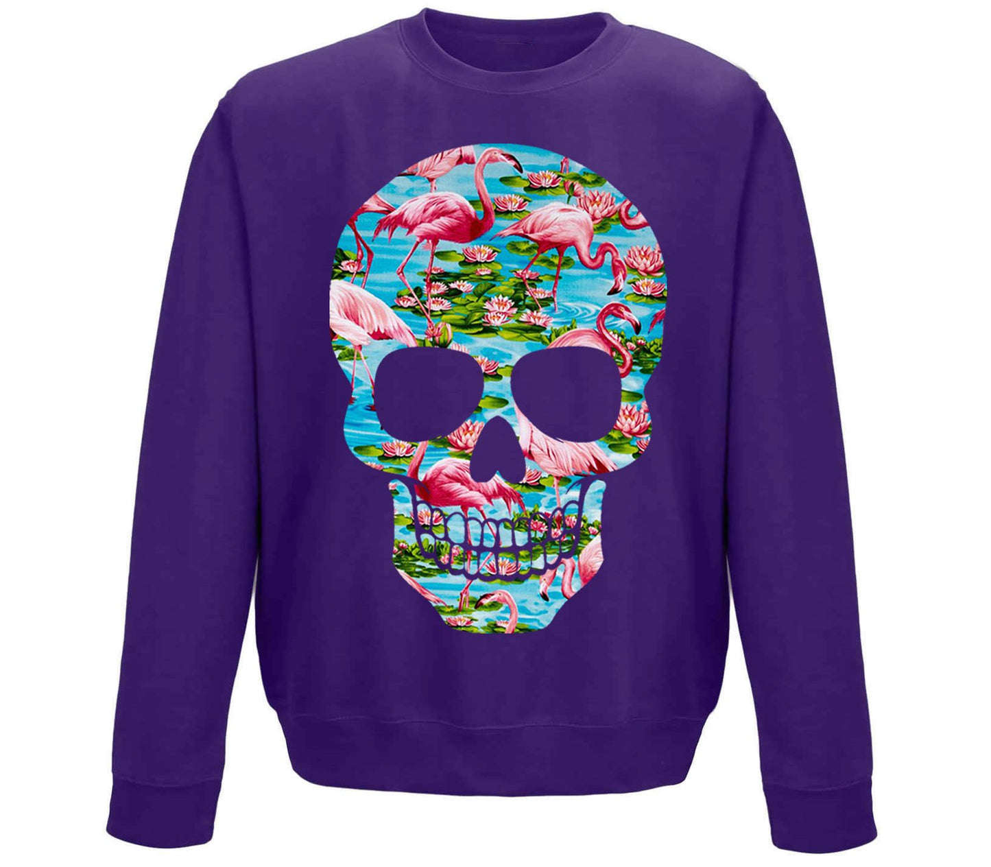 Flamingo Skull Childrens Sweatshirt