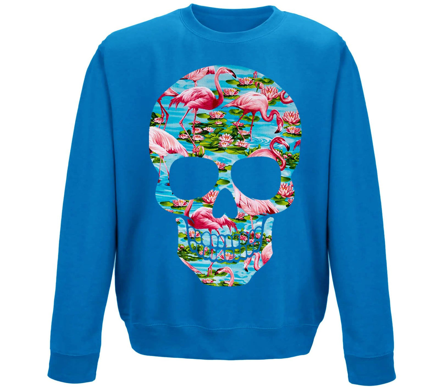 Flamingo Skull Childrens Sweatshirt