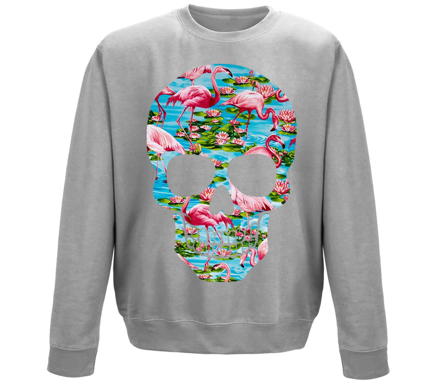 Flamingo Skull Childrens Sweatshirt