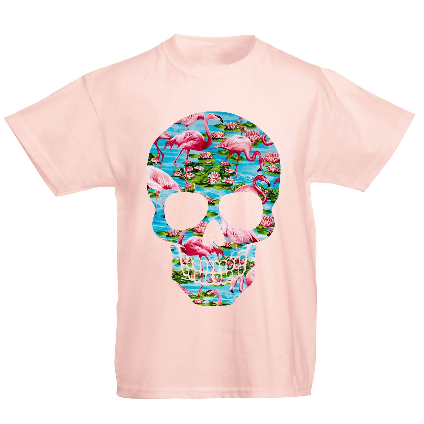 Flamingo Skull Kids T-shirt