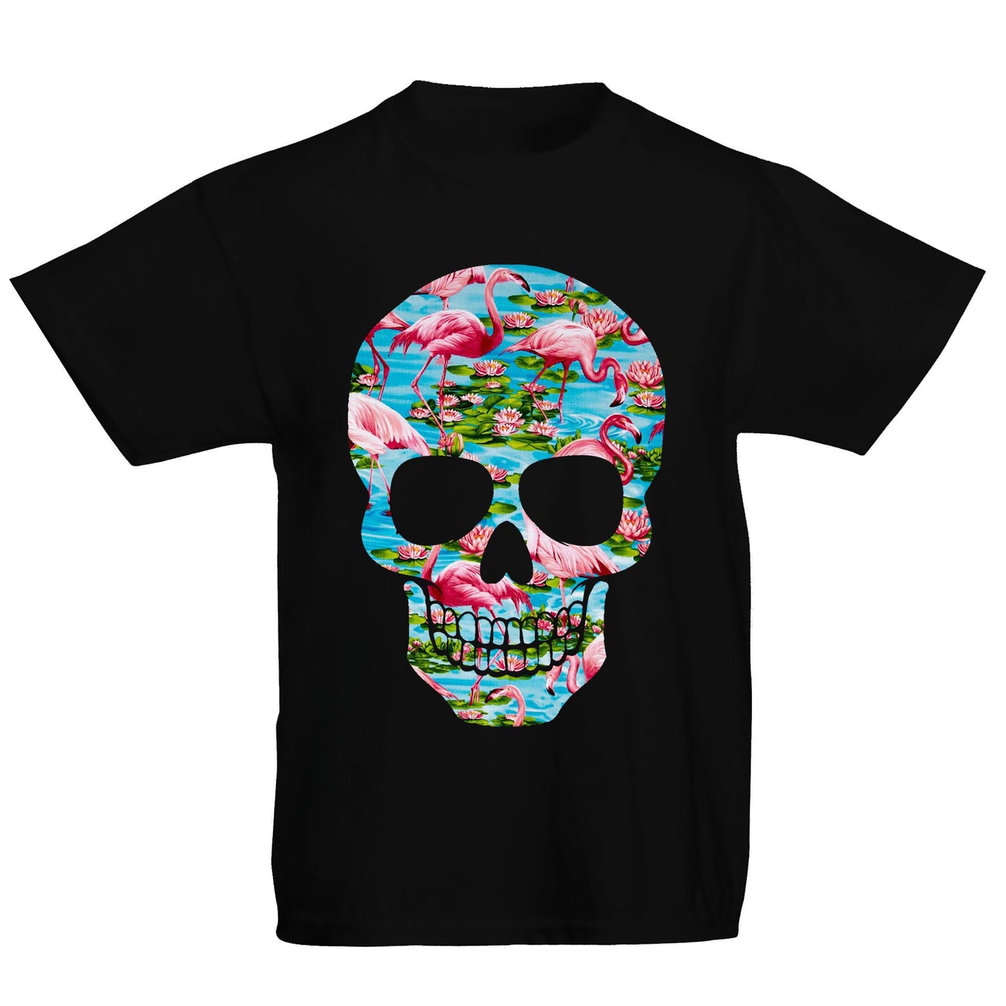 Flamingo Skull Kids T-shirt