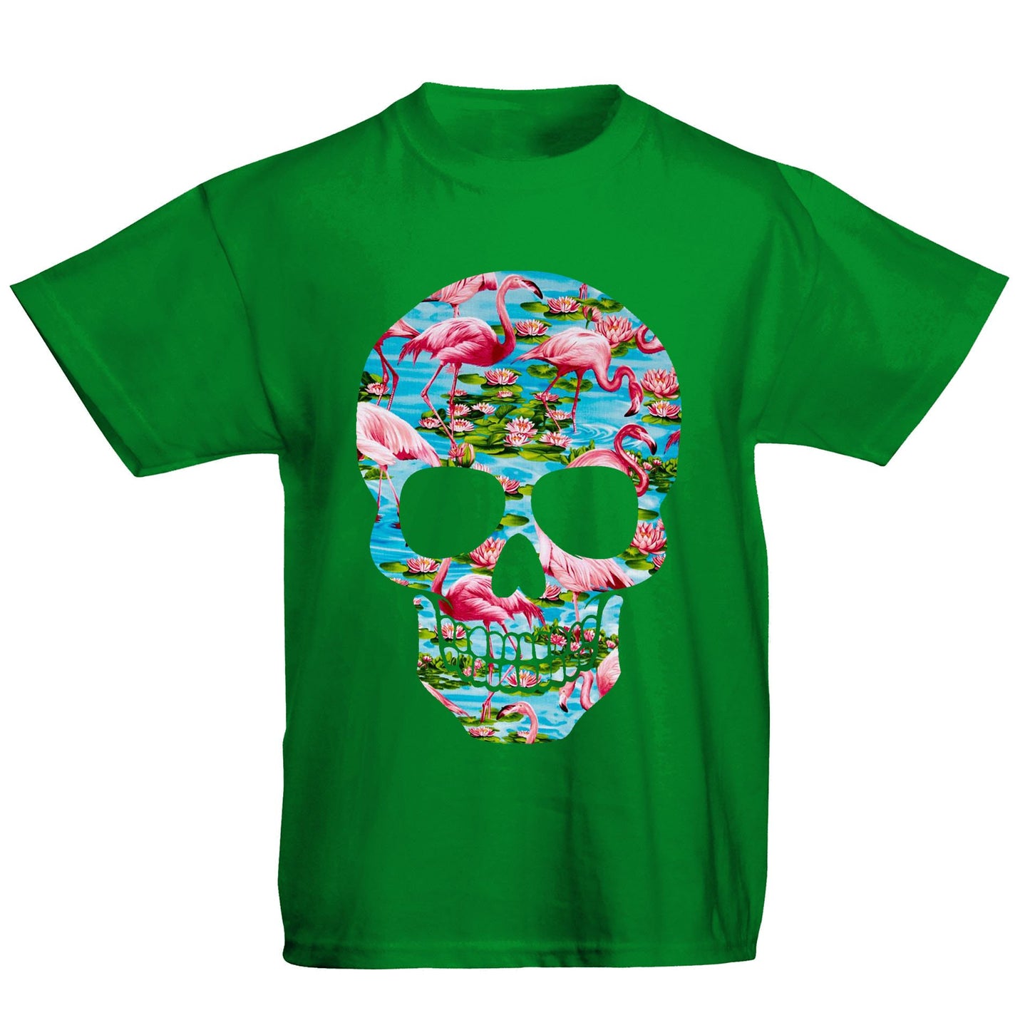 Flamingo Skull Kids T-shirt