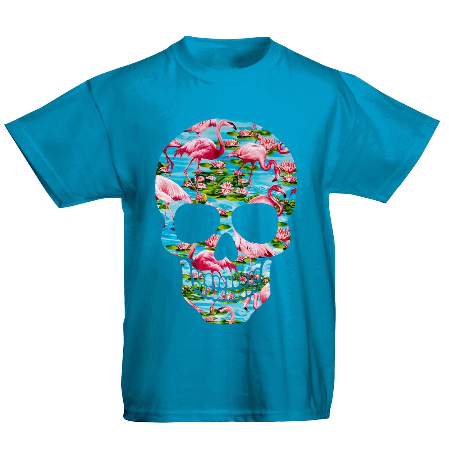 Flamingo Skull Kids T-shirt