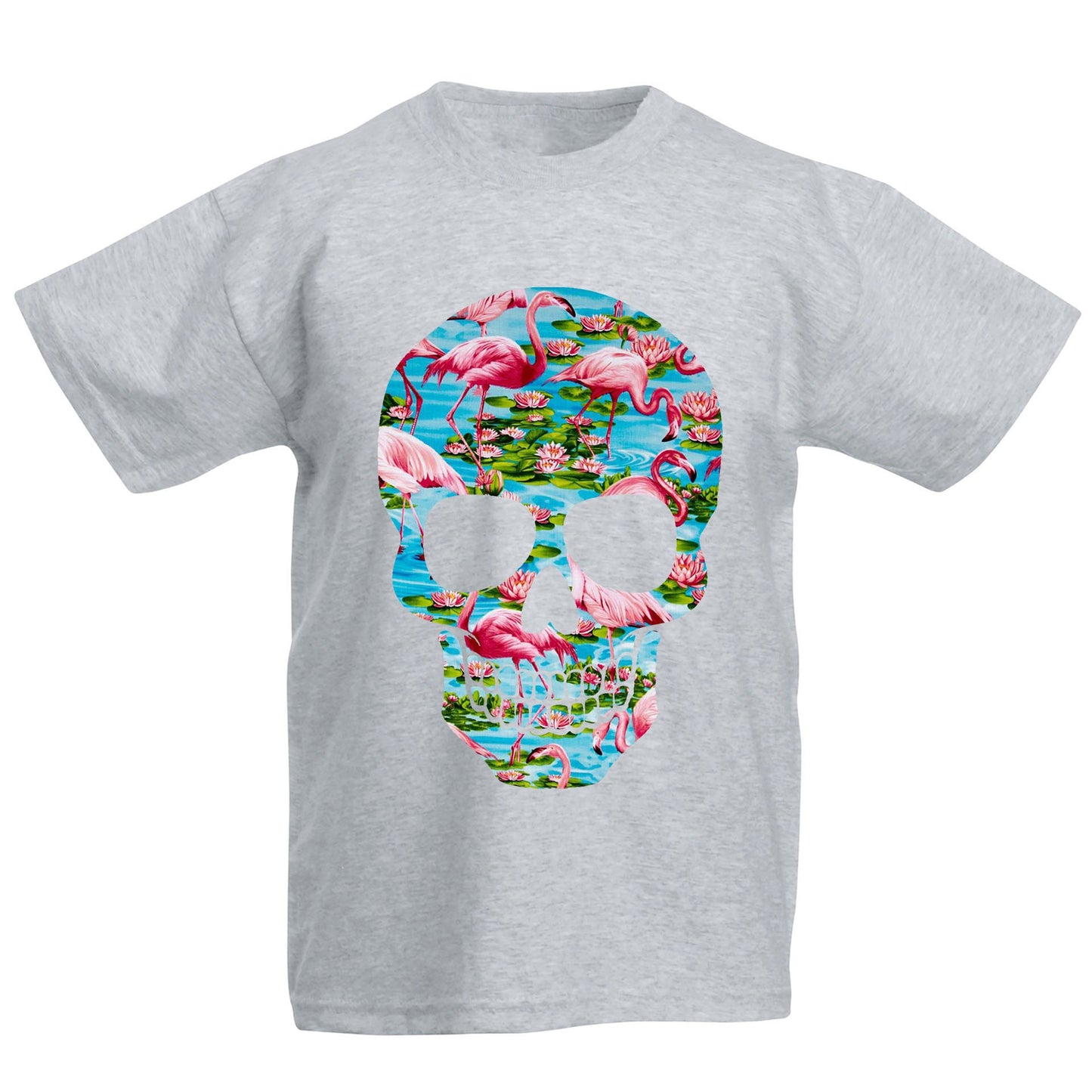 Flamingo Skull Kids T-shirt