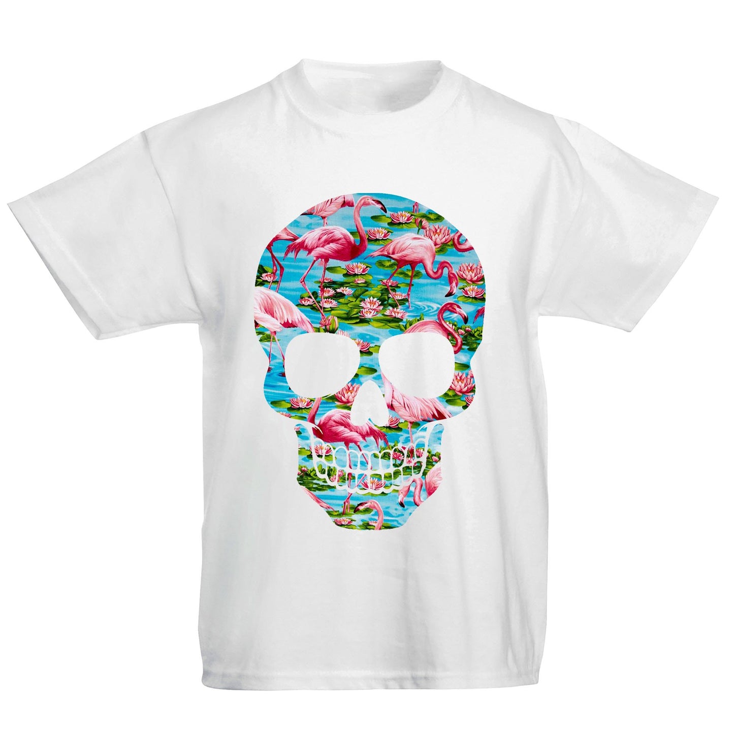 Flamingo Skull Kids T-shirt